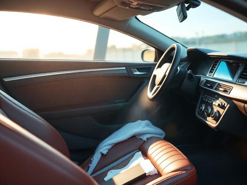 Detaljno očišćena unutrašnjost automobila